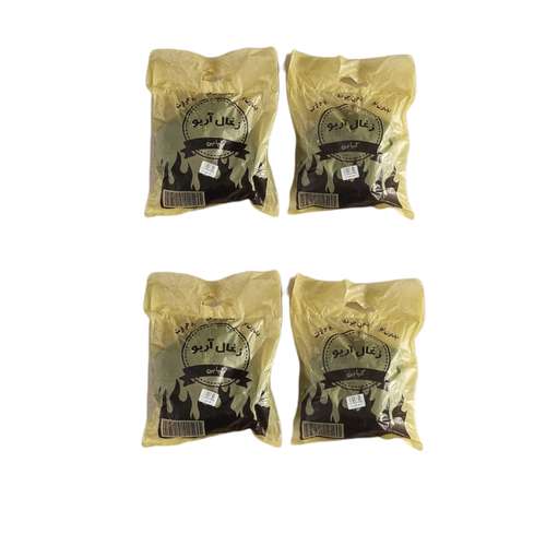 زغال کبابی تخته آریو مدل R103 وزن 2800 گرم بسته 4 عددی