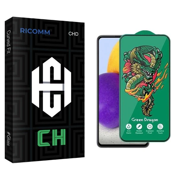 محافظ صفحه نمایش ریکام مدل CH Green_Dragon مناسب برای گوشی موبایل سامسونگ Galaxy A72