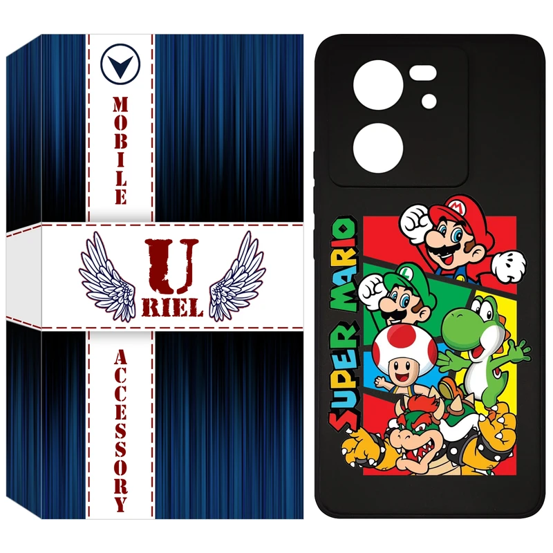 کاور یوریل مدل KSH کد 76 طرح ماریو مناسب برای گوشی موبایل شیائومی 13T / 13T Pro / Redmi K60 Ultra