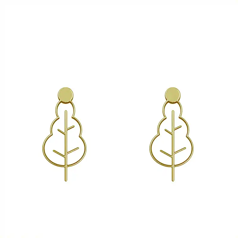 گوشواره طلا 18 عیار زنانه مدوپد مدل درخت کد GA1-15844