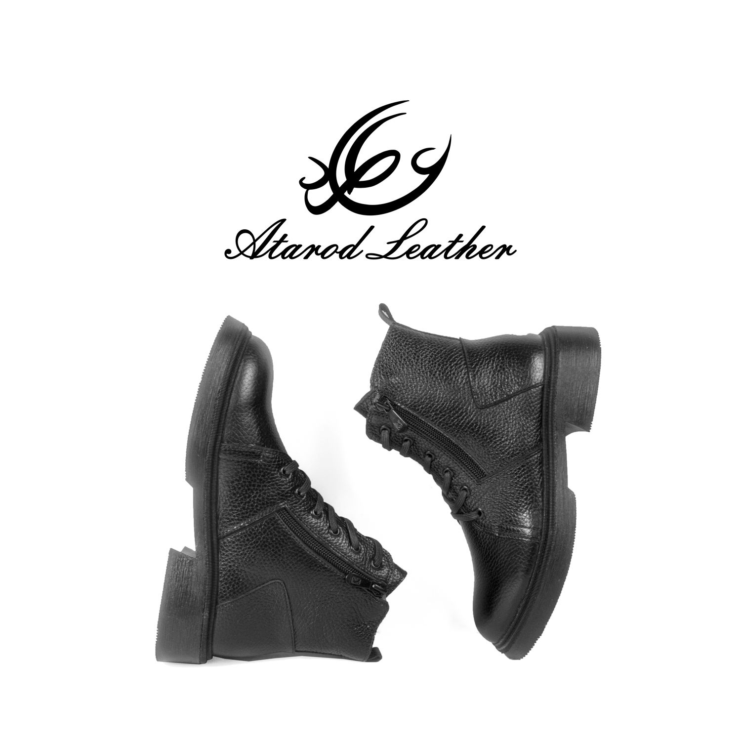 نیم بوت زنانه چرم عطارد مدل چرم طبیعی کد SH264 -  - 6