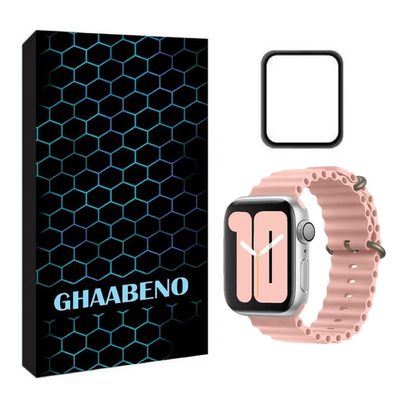 بند قاب نو مدل اوشن مناسب برای اپل واچ سری 1 سایز 42 میلی متر به همراه محافظ صفحه نمایش