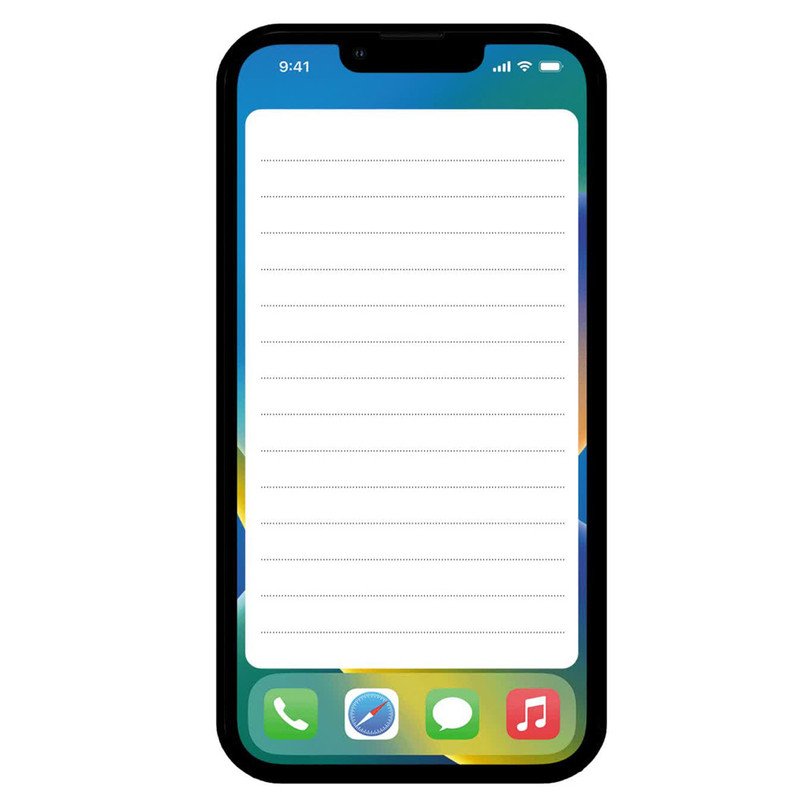 کاغذ یادداشت کلاسیک مدل گوشی اپل