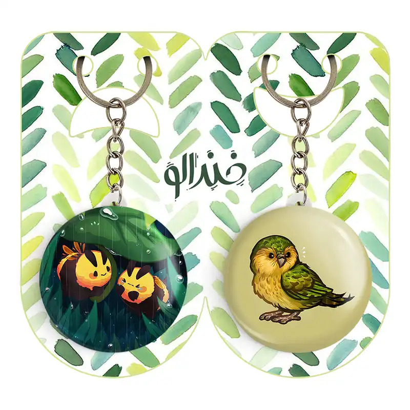 جاکلیدی خندالو مدل گنجشک و زنبور حیوانات بامزه کد 2104121052 مجموعه 2 عددی