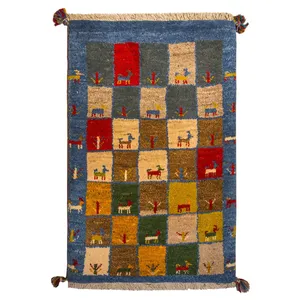 گبه دستباف عشایری نیم متری کد 8
