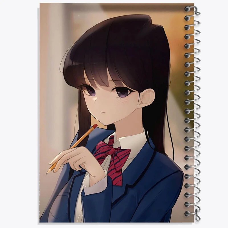 دفتر مشق 50 برگ خندالو مدل انیمه کومی سان کد 16103