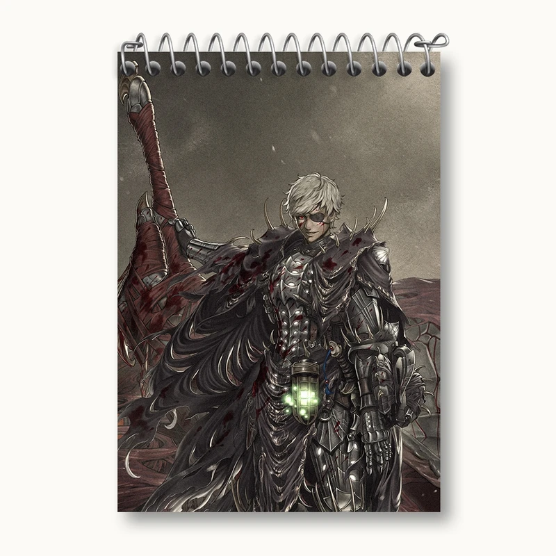دفتر یادداشت 50 برگ خندالو مدل بازی شکارچی هیولا (Monster Hunter) کد 33223
