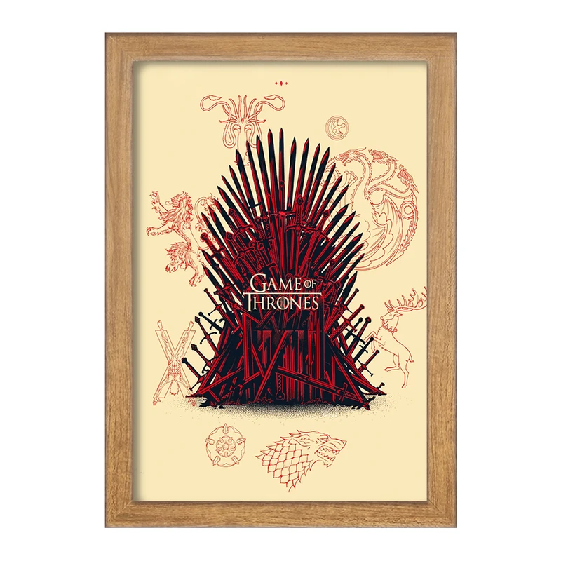 تابلو خندالو مدل بازی تاج و تخت (Game Of Thrones) کد F10151