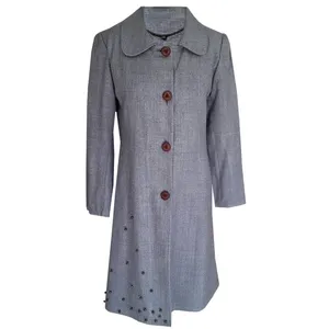 پالتو زنانه مدل شمیم‌ فاستونی‌ رنگ طوسی