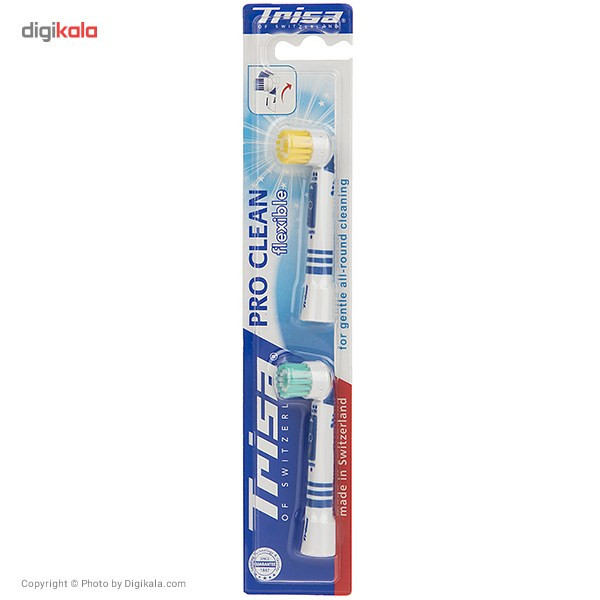 سری یدک مسواک برقی تریزا سری Pro Clean مدل Flexible بسته 2 عددی سری یدک مسواک برقی تریزا سری Pro Clean مدل Flexible بسته 2 عددی