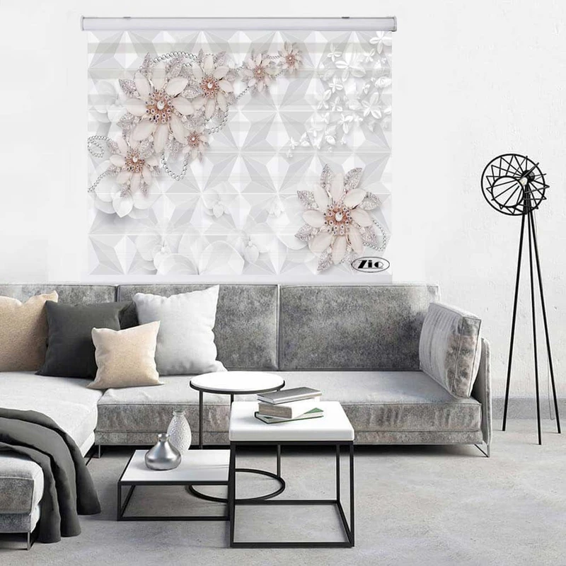 پرده زبرا زیو کد 3D1288 سایز 150x200 سانتی متر