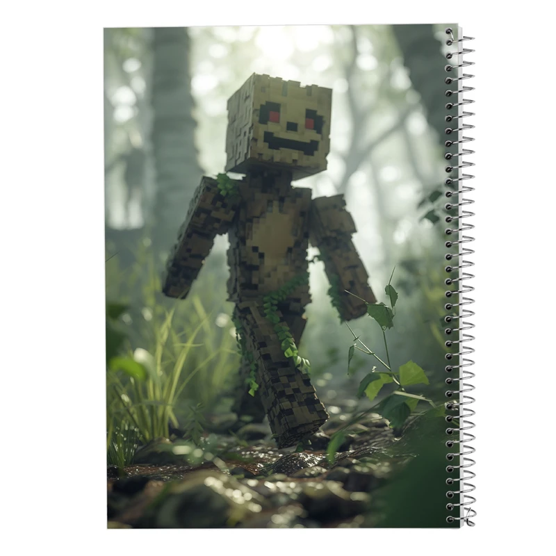 دفتر مشق 50 برگ مدوپد مدل ماینکرفت minecraft کد DF14025