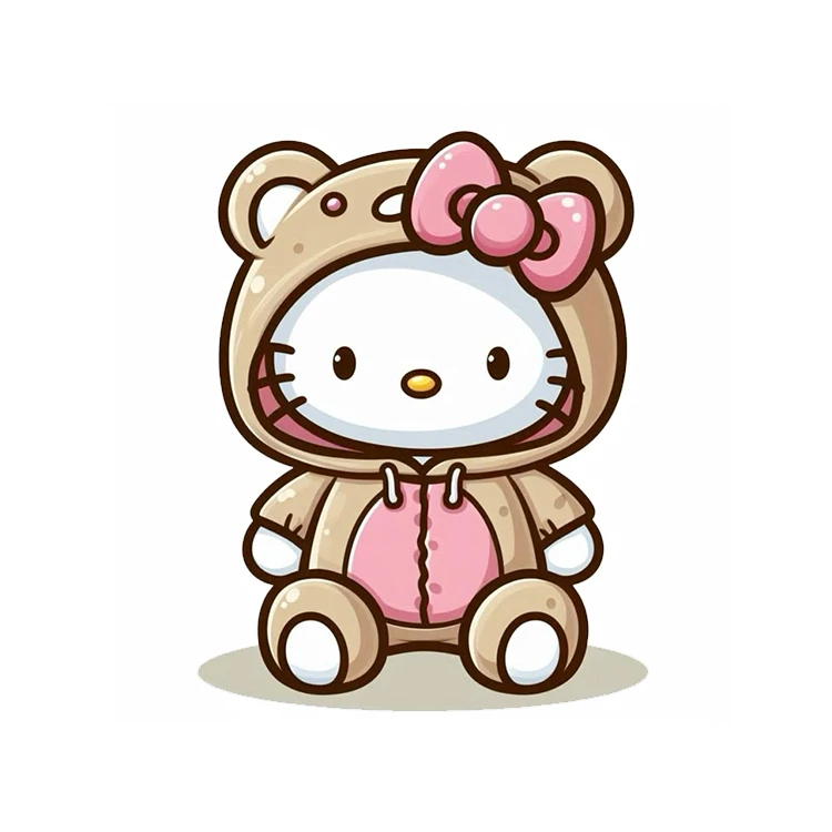 استیکر پارچه و لباس پاد آفرین مدل هلو کیتی کد 391