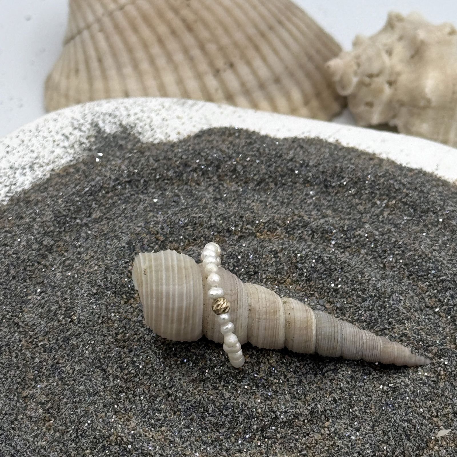 انگشتر طلا 18 عیار زنانه ناریا مدل مروارید پرورشی ننیا -  - 4