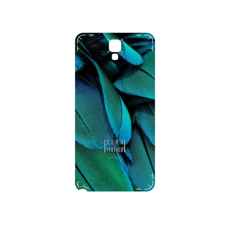 برچسب پوششی ماهوت مدل Green Feather مناسب برای گوشی موبایل سامسونگ Galaxy Note 3 Neo