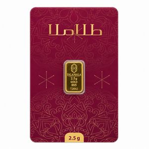 شمش طلا 995 عیار طلا ملا مدل TM2.5