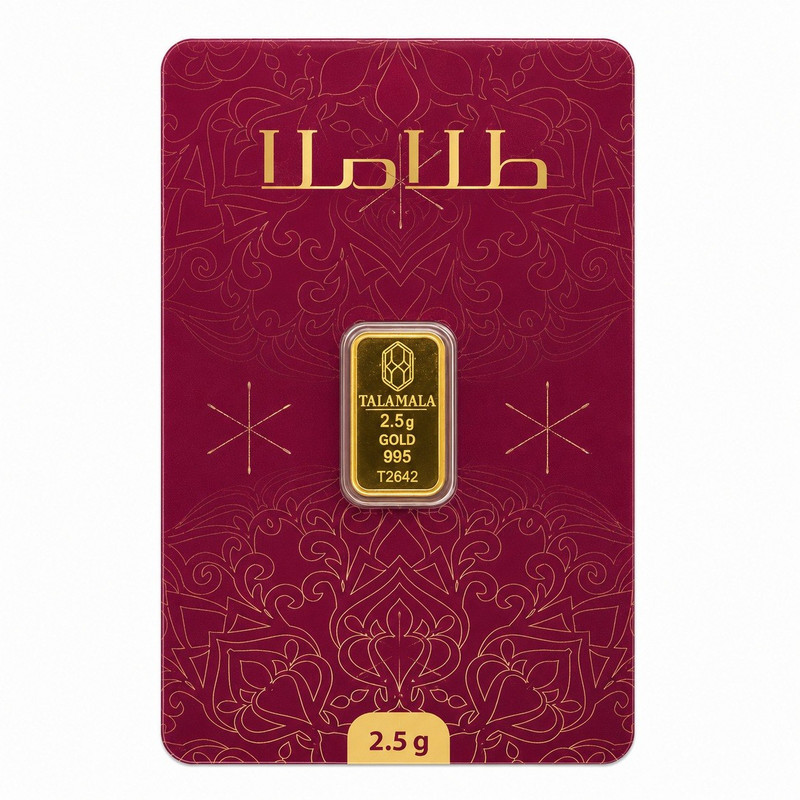 شمش طلا 995 عیار طلا ملا مدل TM2.5