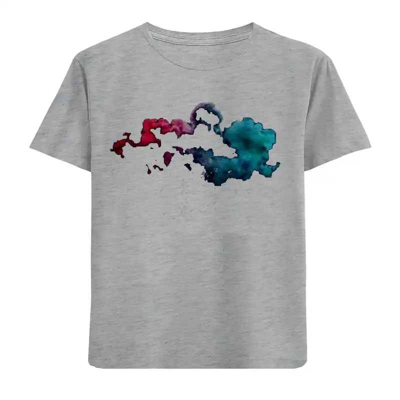 تی شرت آستین کوتاه دخترانه مدل ابررنگی N03