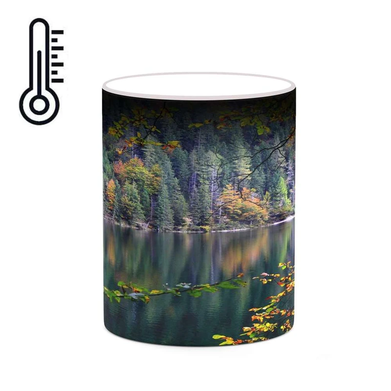 ماگ حرارتی کاکتی مدل منظره پاییزی کد mgh18544