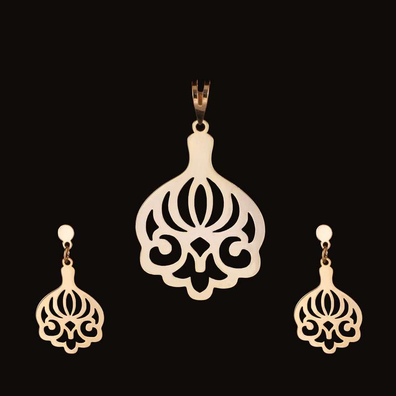 نیم ست نقره زنانه مدل h411