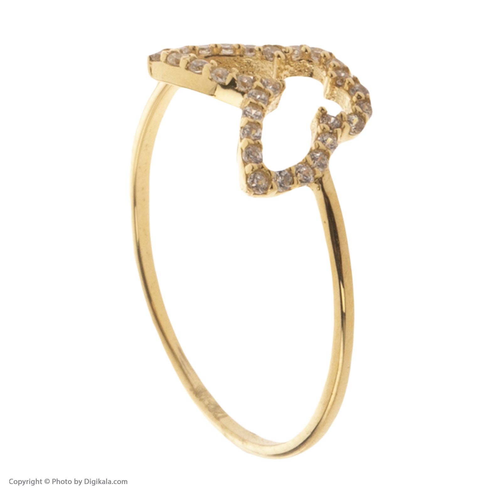 انگشتر طلا 18 عیار زنانه مایا ماهک مدل MR0579 -  - 3