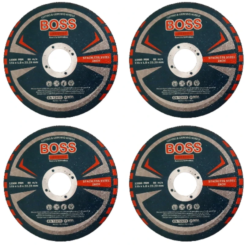 صفحه برش مینی فرز باس مدل 115mm مجموعه 4 عددی