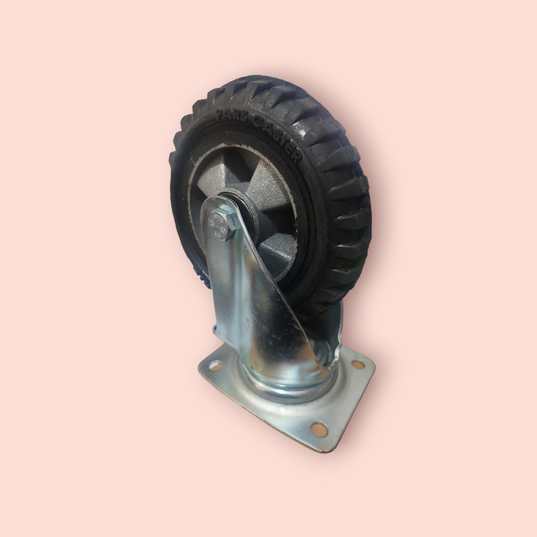 چرخ کفیدار گردان پارس کاستر مدل TS-200mm چرخ کفیدار گردان پارس کاستر مدل TS-200mm