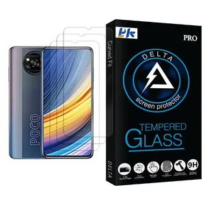 PK Delta Glass MIX003 Screen Protector For Xiaomi Poco X3 Pro Pack Of 3