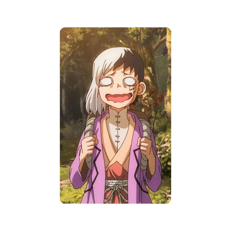 استیکر کارت مدل انیمه طرح سنکو ایشیگامی دکتر استون Senku Ishigami dr stone کد 5946