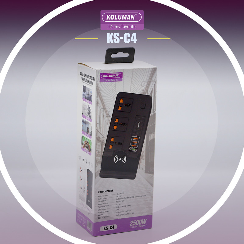 چند راهی برق کلومن مدل KS-C4 چند راهی برق کلومن مدل KS-C4