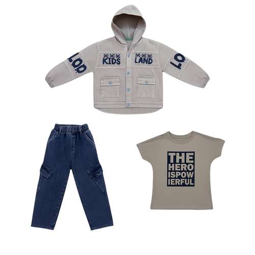 ست 3 تکه لباس پسرانه مدل 501011GZ