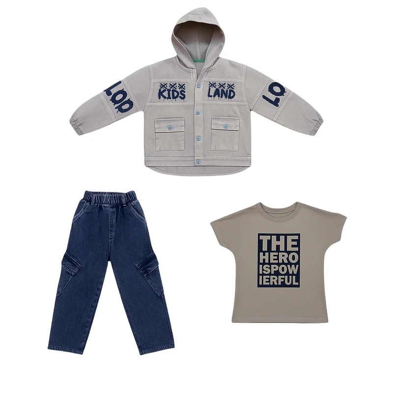 ست 3 تکه لباس پسرانه مدل 501011GZ