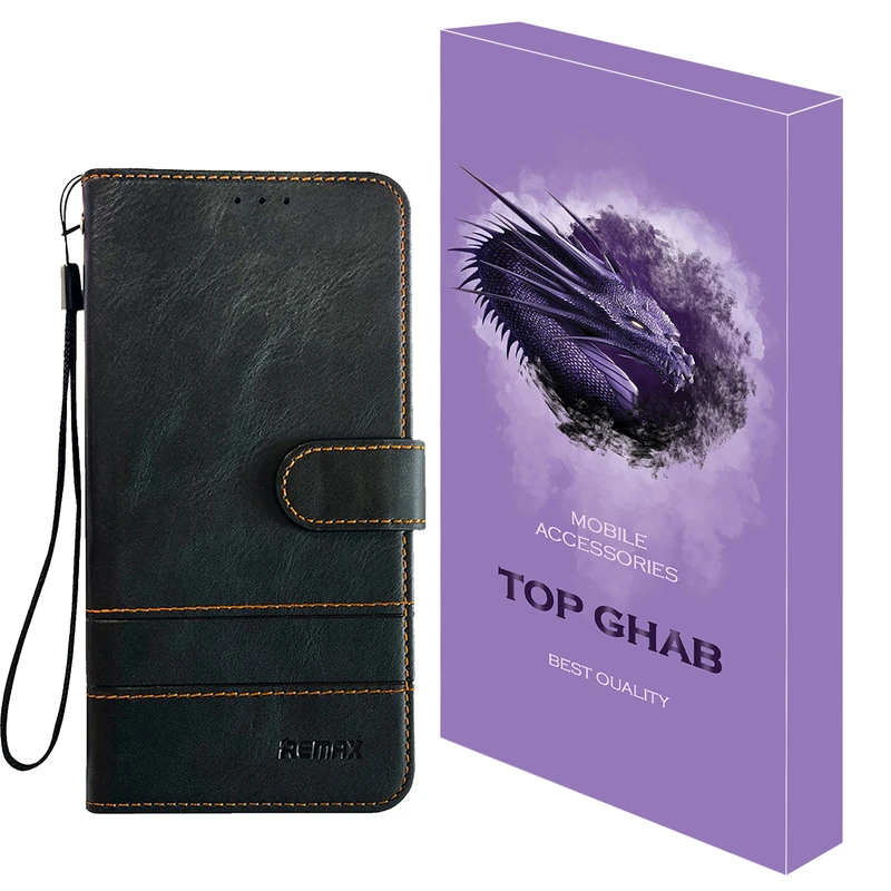 کیف کلاسوری تاپ قاب مدل CCOLOR مناسب برای گوشی موبایل شیائومی Redmi 10C / Poco C40 به همراه بند