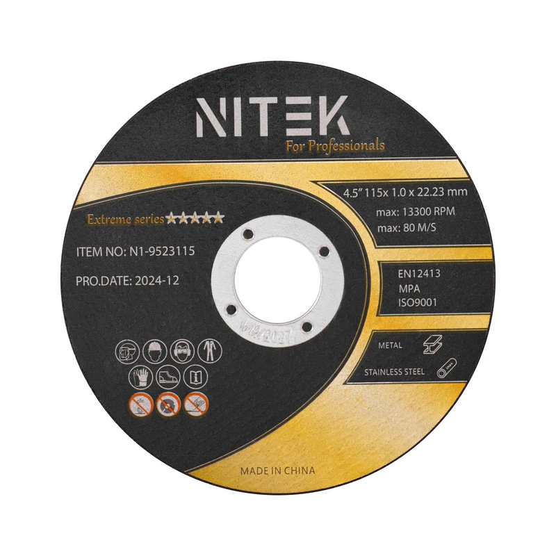 صفحه برش استیل نیتک مدل مینی استیل بر 115X1.0 سایز 115 میلی‌متر بسته 50 عددی