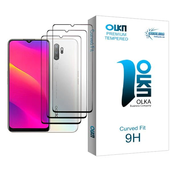 محافظ صفحه نمایش کولینگ مدل Olka Glass MIX003 مناسب برای گوشی موبایل اوپو A11 بسته سه عددی