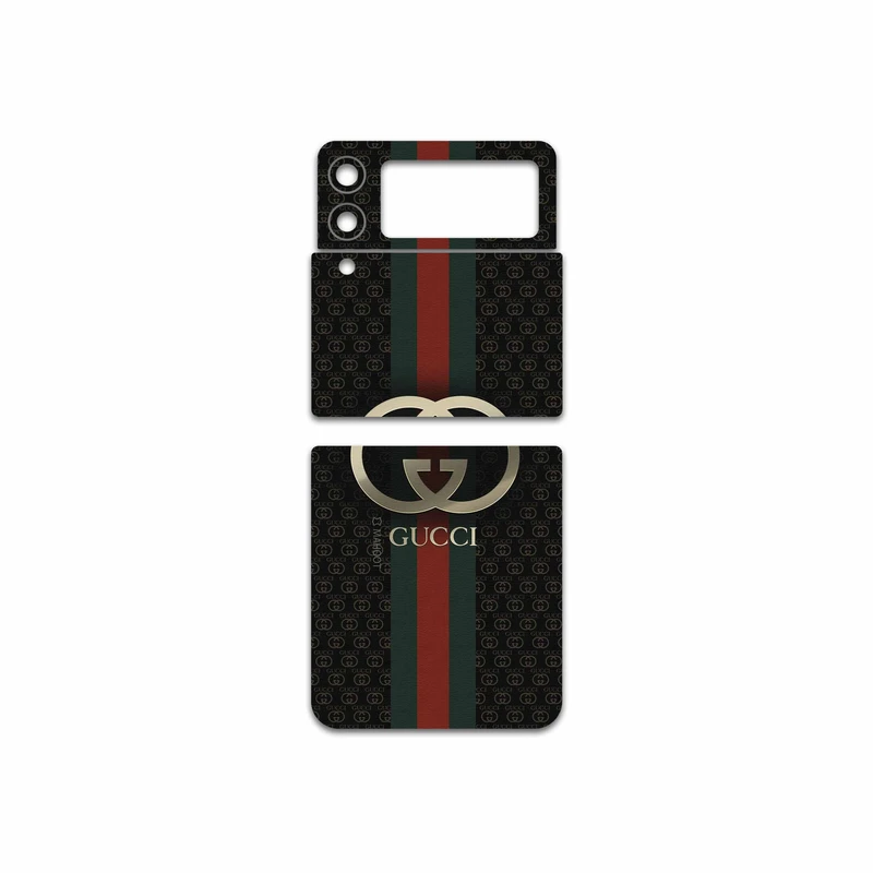 برچسب پوششی ماهوت مدل GUCCI-Logo مناسب برای گوشی موبایل سامسونگ Galaxy Z Flip3 5G