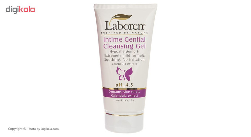 ژل بهداشتی بانوان لابورن مدل Aloe Vera And Calendula Extract حجم 150 میلی‌لیتر