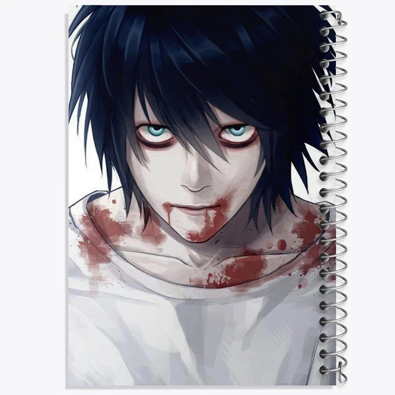 دفتر نت موسیقی 50 برگ خندالو مدل ال انیمه دفترچه مرگ Death Note کد 15762