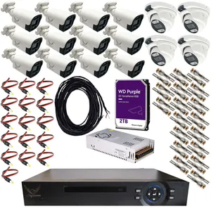 Raymoon CCTV security system pack model 5 megapixel code RP-5M-HI2T16C-01