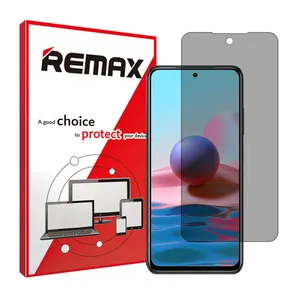 Remax brand shockproof Privacy screen protector glass for Xiaomi Redmi Note 10S