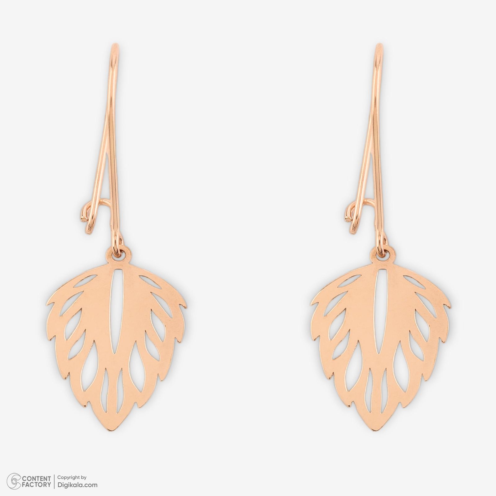 نیم ست طلا 18 عیار زنانه حافا گلد مدل برگ کد nim07 -  - 7