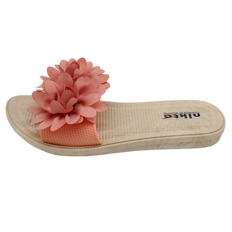 دمپایی زنانه نیکتا مدل 015-9-LPK گلدار