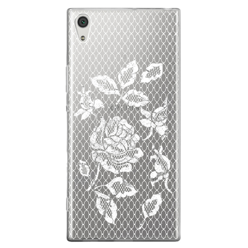 کاور مگافون طرح گل مدل C43-W مناسب برای گوشی موبایل سونی Xperia XA1 ULTRA 