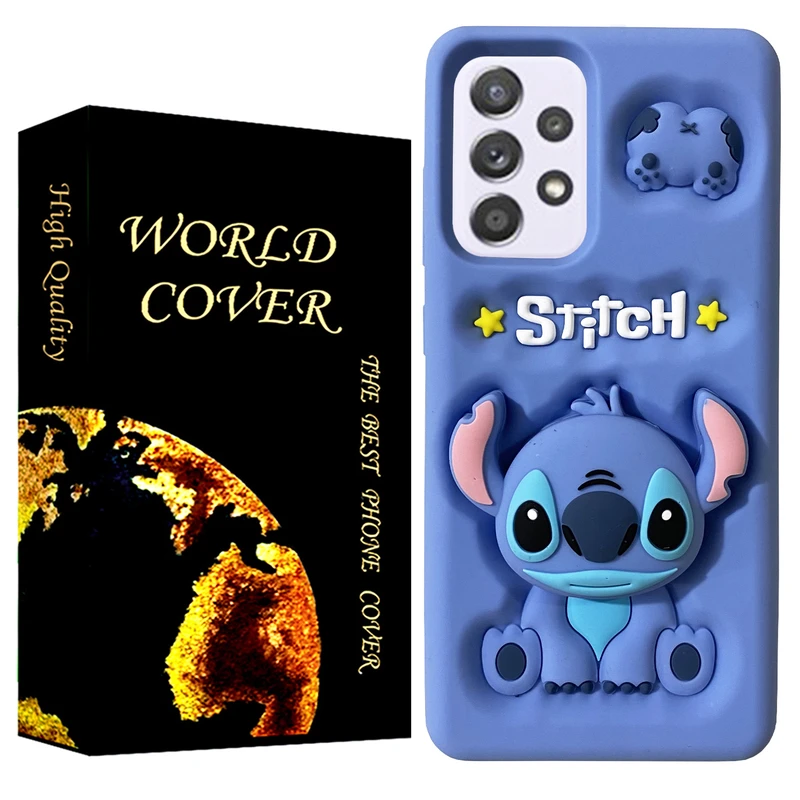 کاور دنیای قاب سیلیکونی طرح استیچ مناسب برای گوشی موبایل سامسونگ Galaxy A52 / A52S