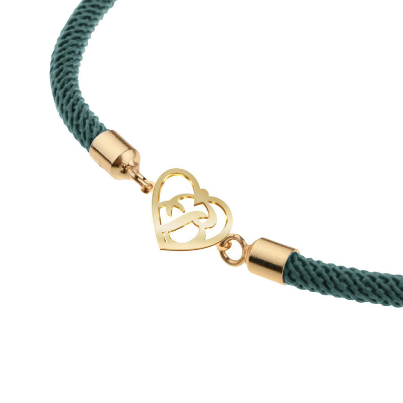 دستبند طلا 18 عیار زنانه مدوپد مدل حرف B کد D16-10392