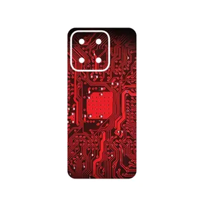 MAHOOT Red_Printed_Circuit_Board Cover Sticker for Honor X5b Plus