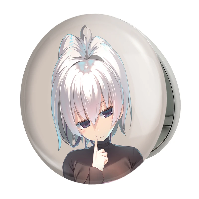 آینه جیبی خندالو طرح یین انیمه تاریک تر از سیاهی Darker Than Black مدل تاشو کد 22567 