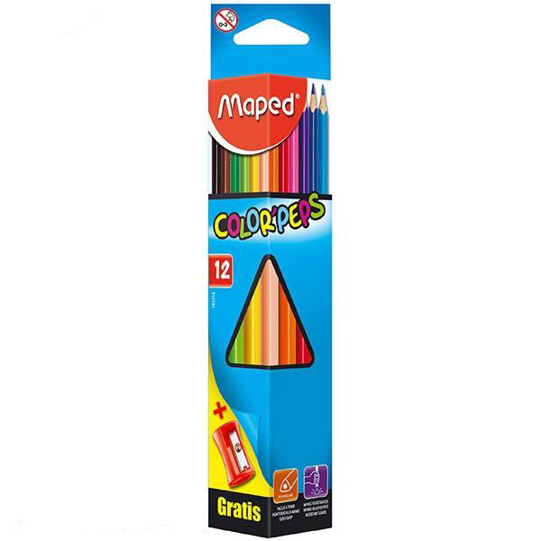 مداد رنگی 12 رنگ مدل maped  کد 1010