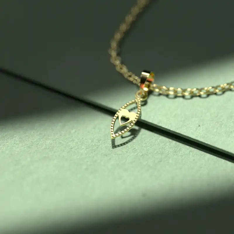 گردنبند طلا 18 عیار زنانه مدوپد مدل هندسی کد CA10167