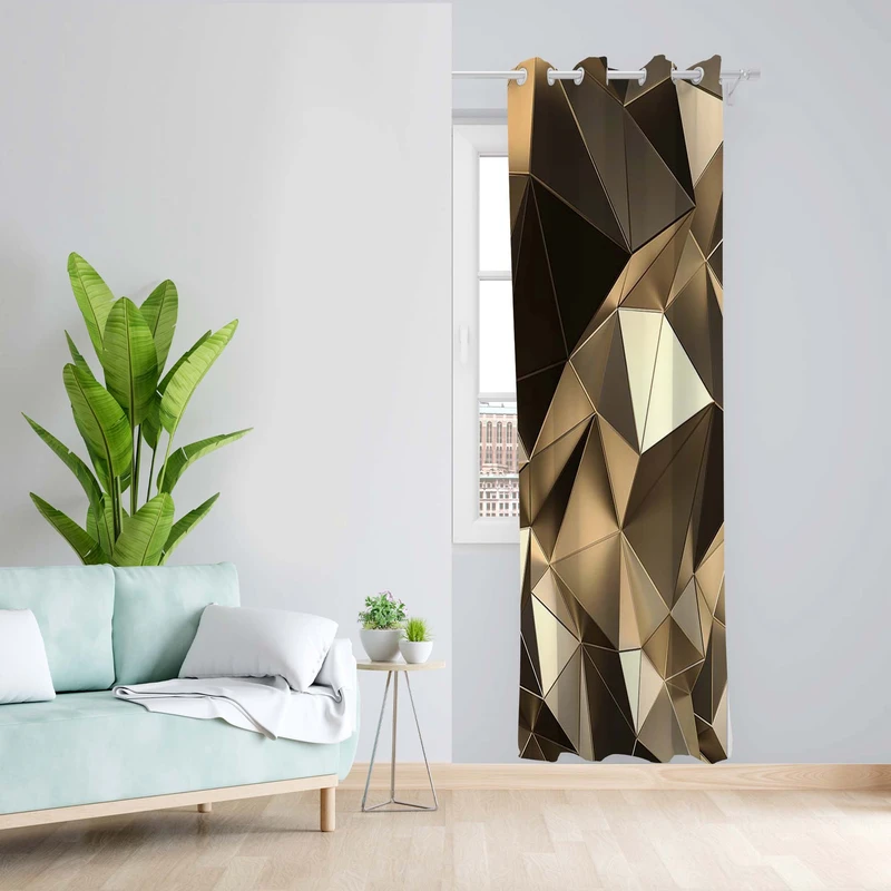 پرده طرح سه بعدی مدل مخمل پانچی کد 1758 z سایز 140x200 سانتی متر